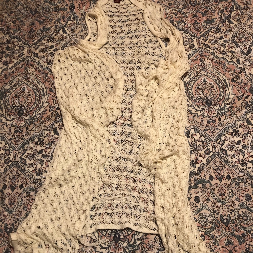 Knitted White Vest